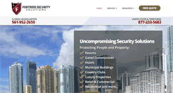 Desktop Screenshot of fortresssecuritysolutions.com