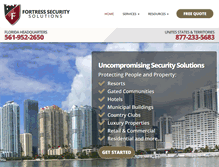 Tablet Screenshot of fortresssecuritysolutions.com